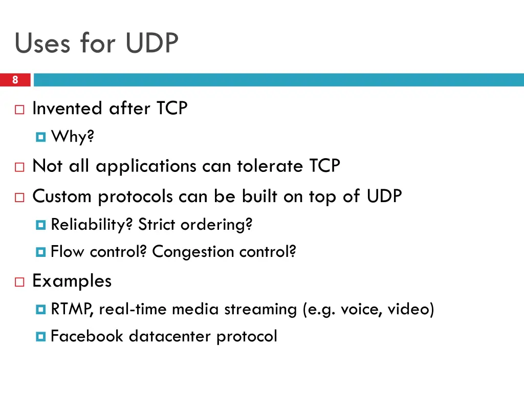 uses for udp