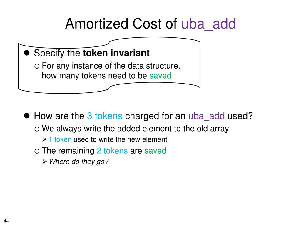 amortized cost of uba add 4