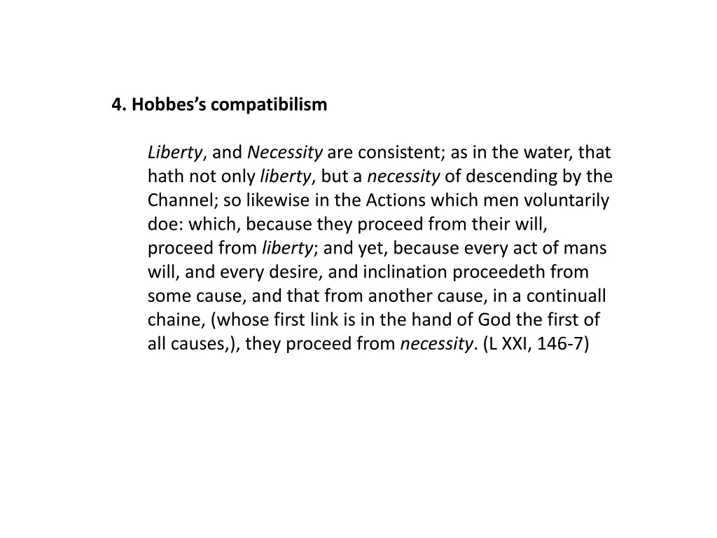 4 hobbes s compatibilism