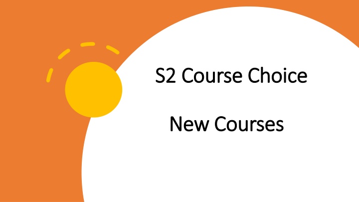 s2 course choice s2 course choice