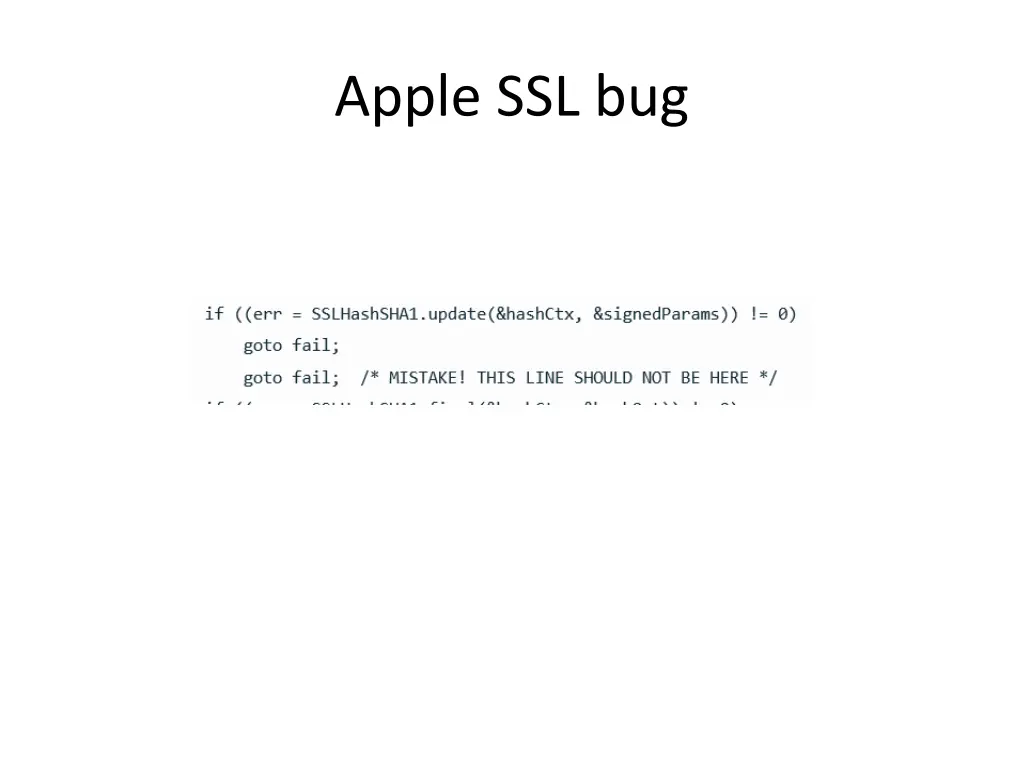 apple ssl bug