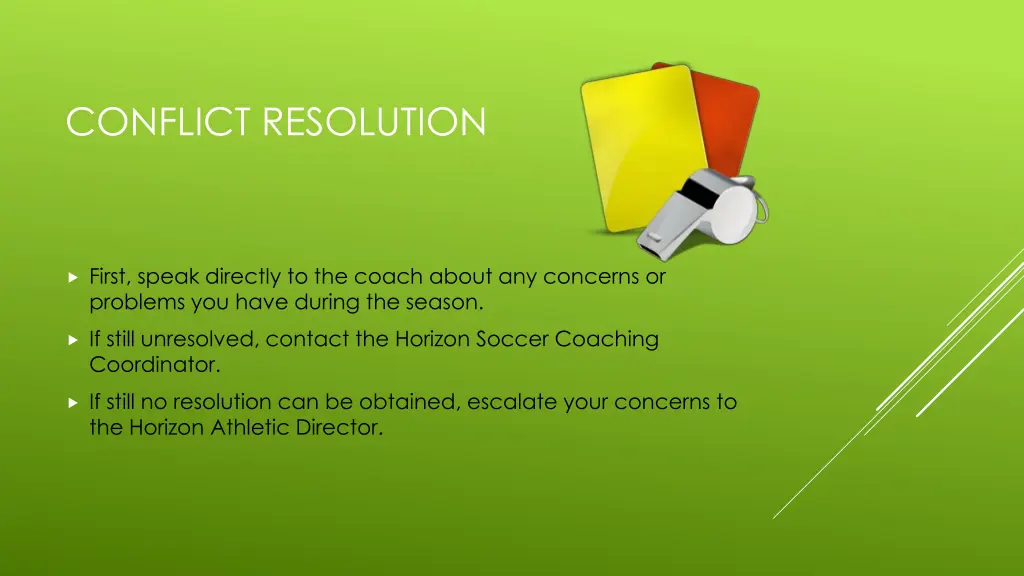 conflict resolution