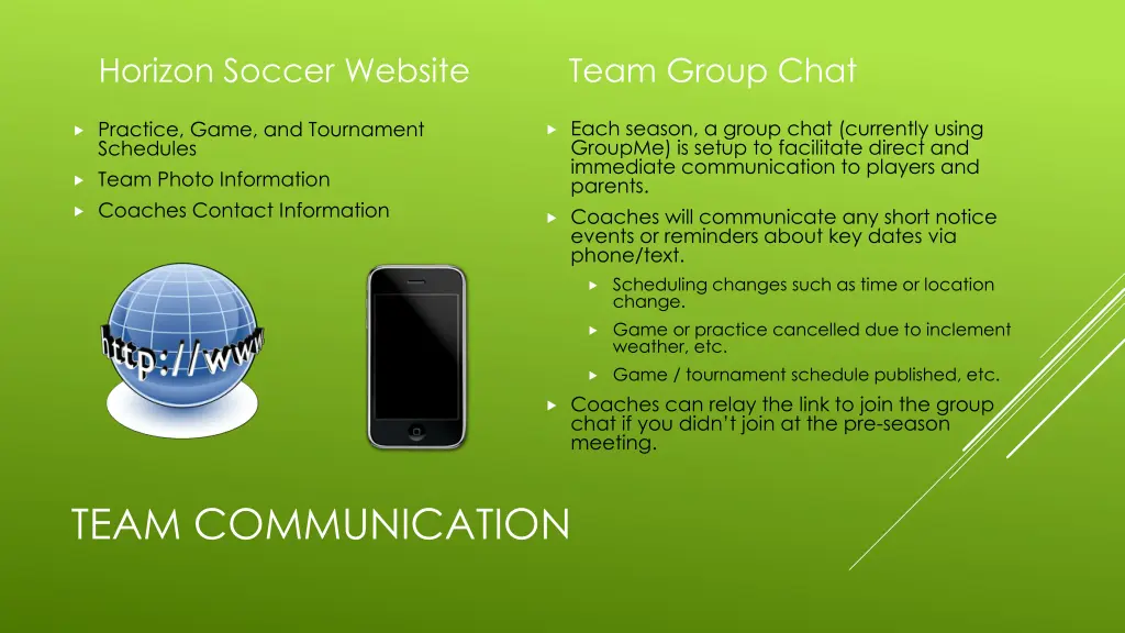 horizon soccer website