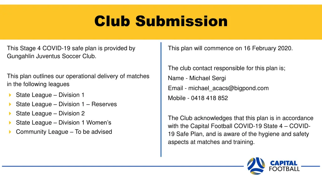 club submission