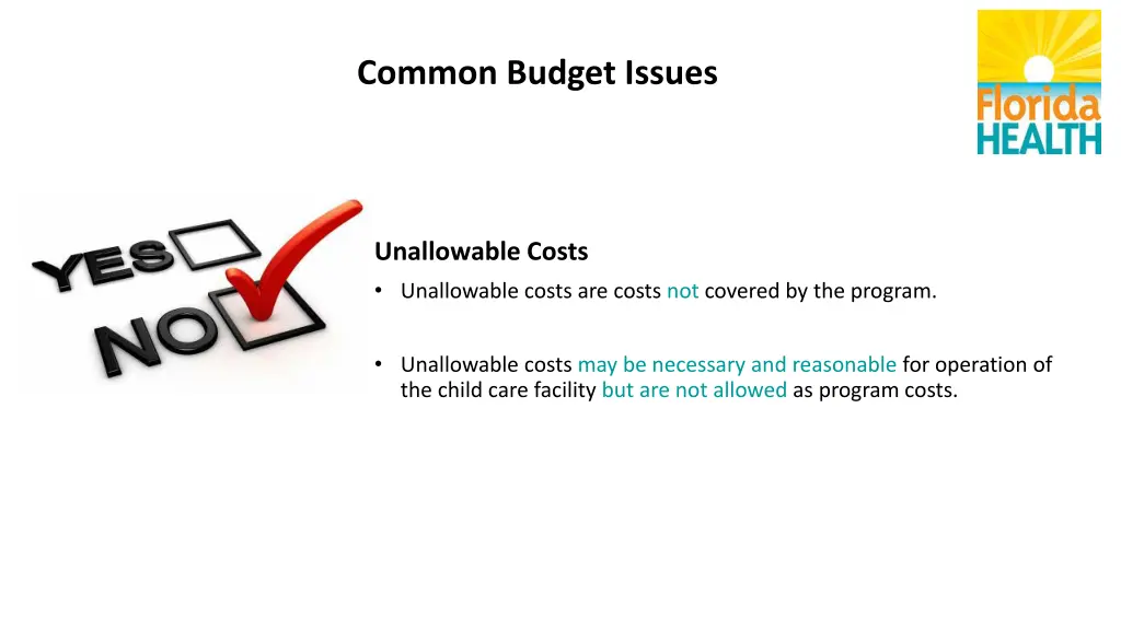 common budget issues 2