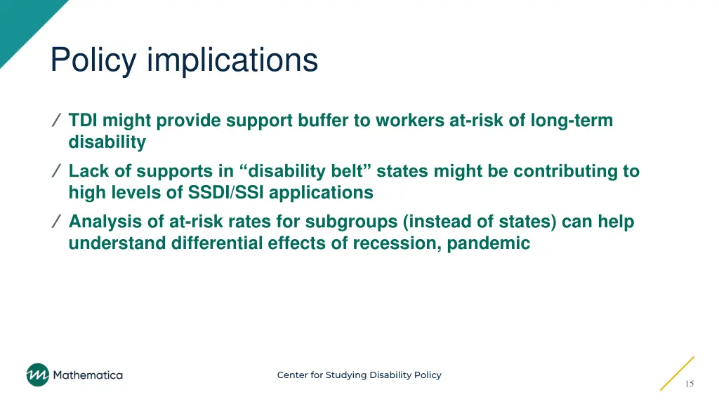 policy implications