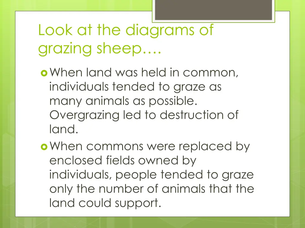 look at the diagrams of grazing sheep