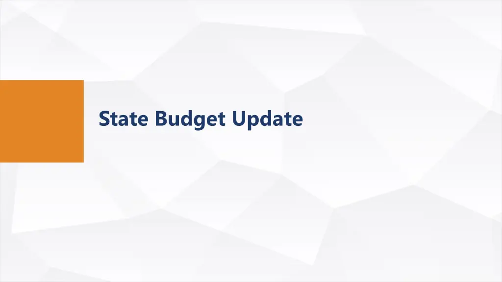 state budget update