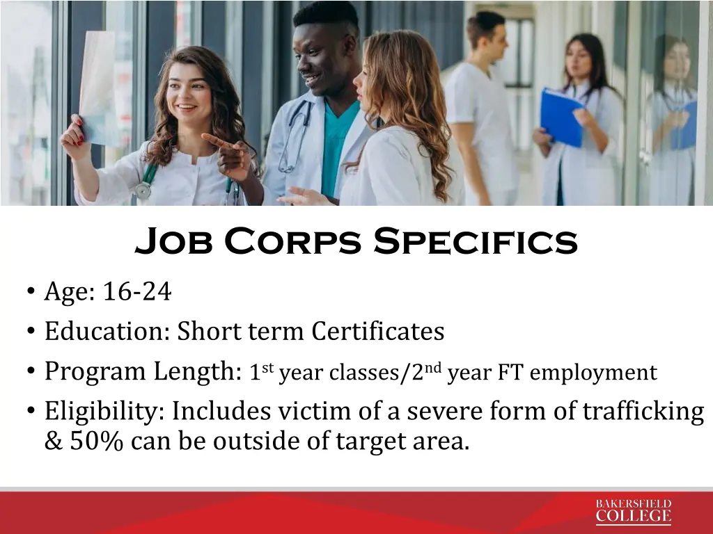 job corps specifics age 16 24 education short