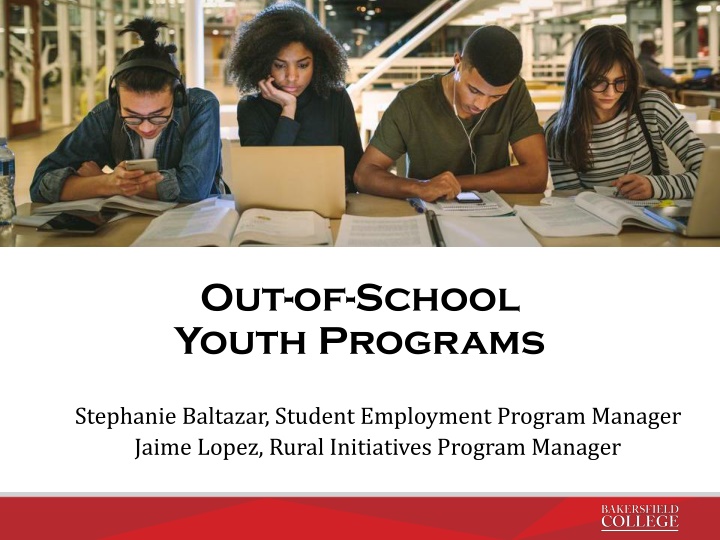 out of school youth programs