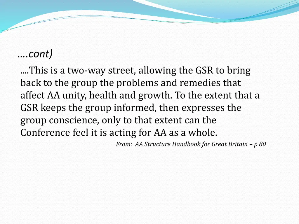 cont this is a two way street allowing