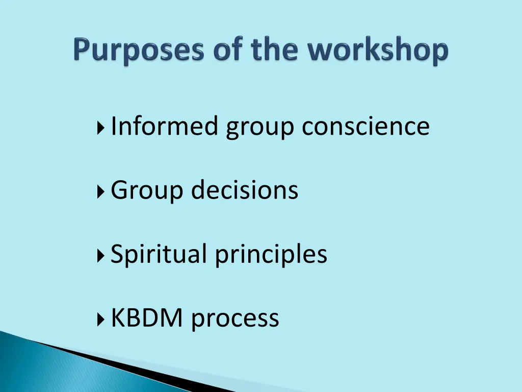 informed group conscience