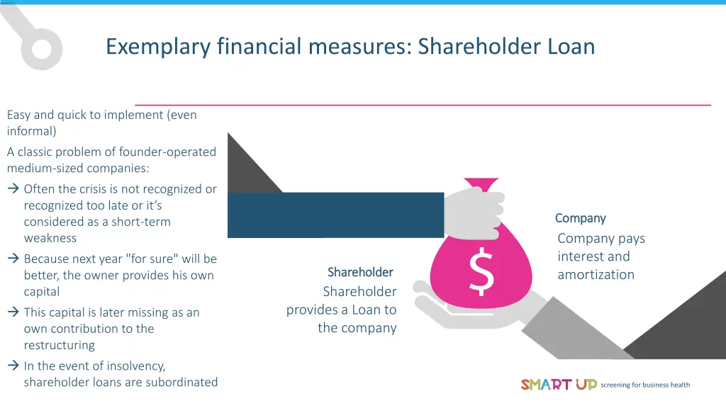 exemplary financial measures shareholder loan