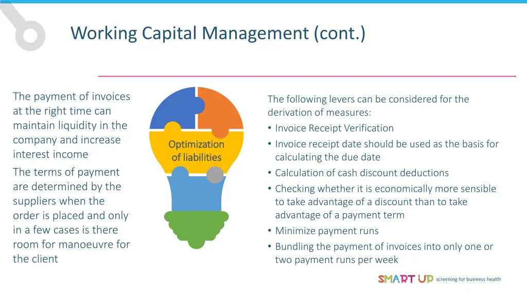 working capital management cont 1