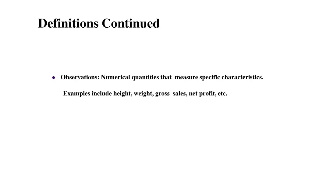 definitions continued