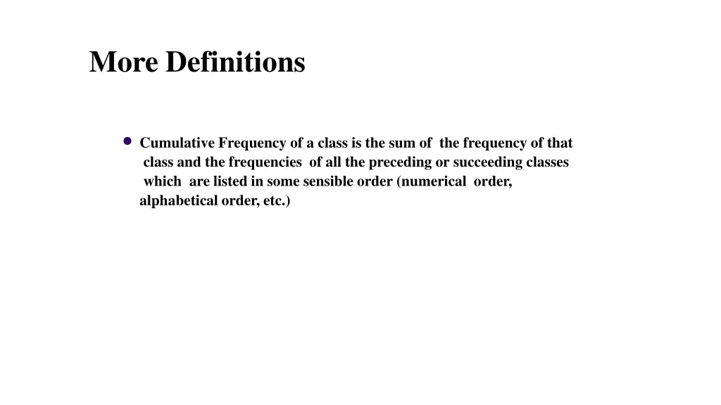 more definitions