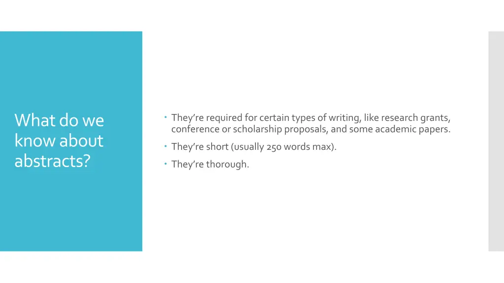 they re required for certain types of writing