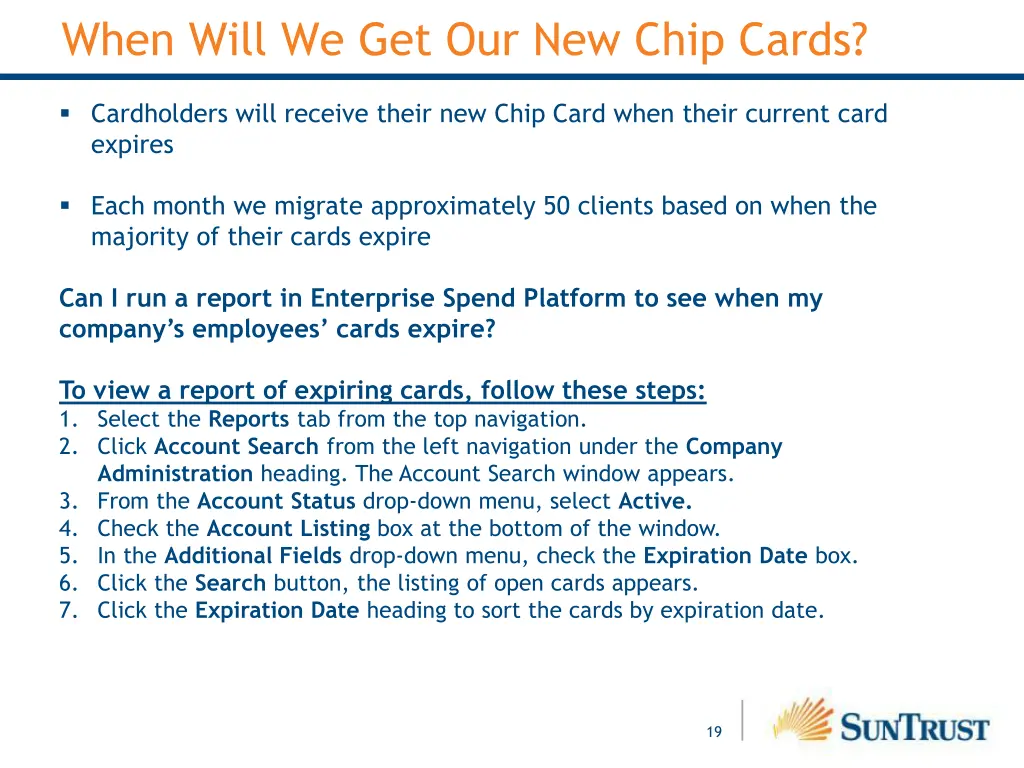 when will we get our new chip cards