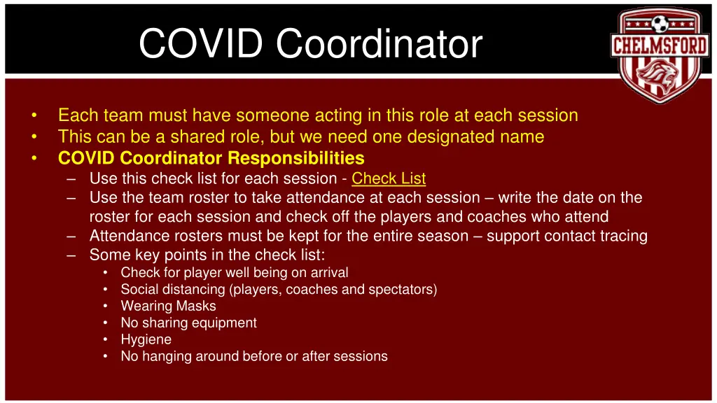 covid coordinator