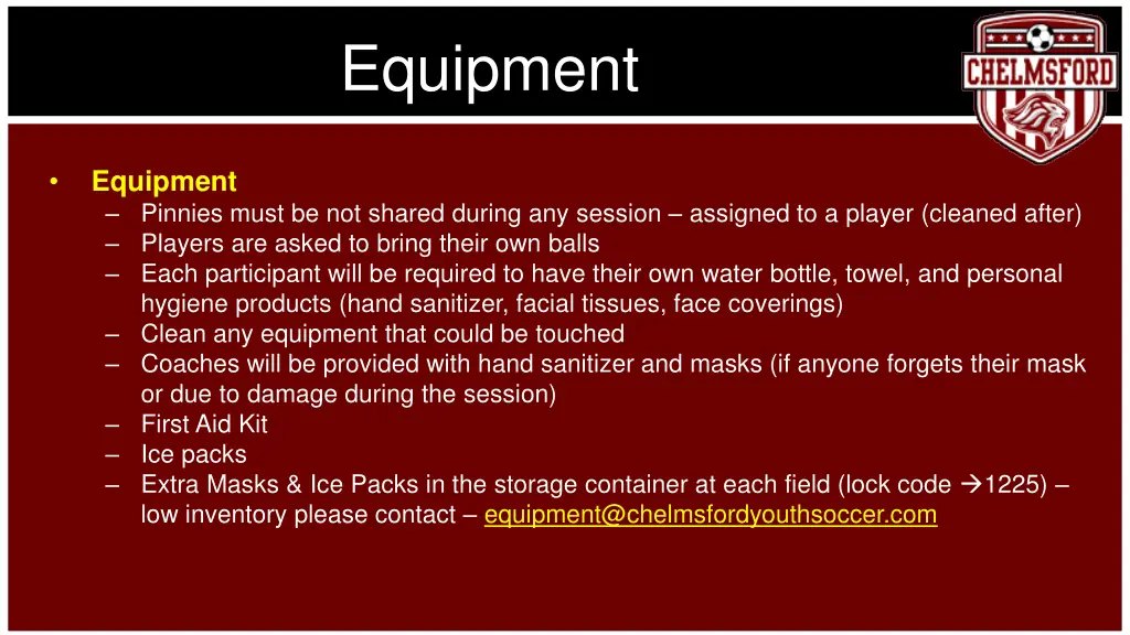 equipment