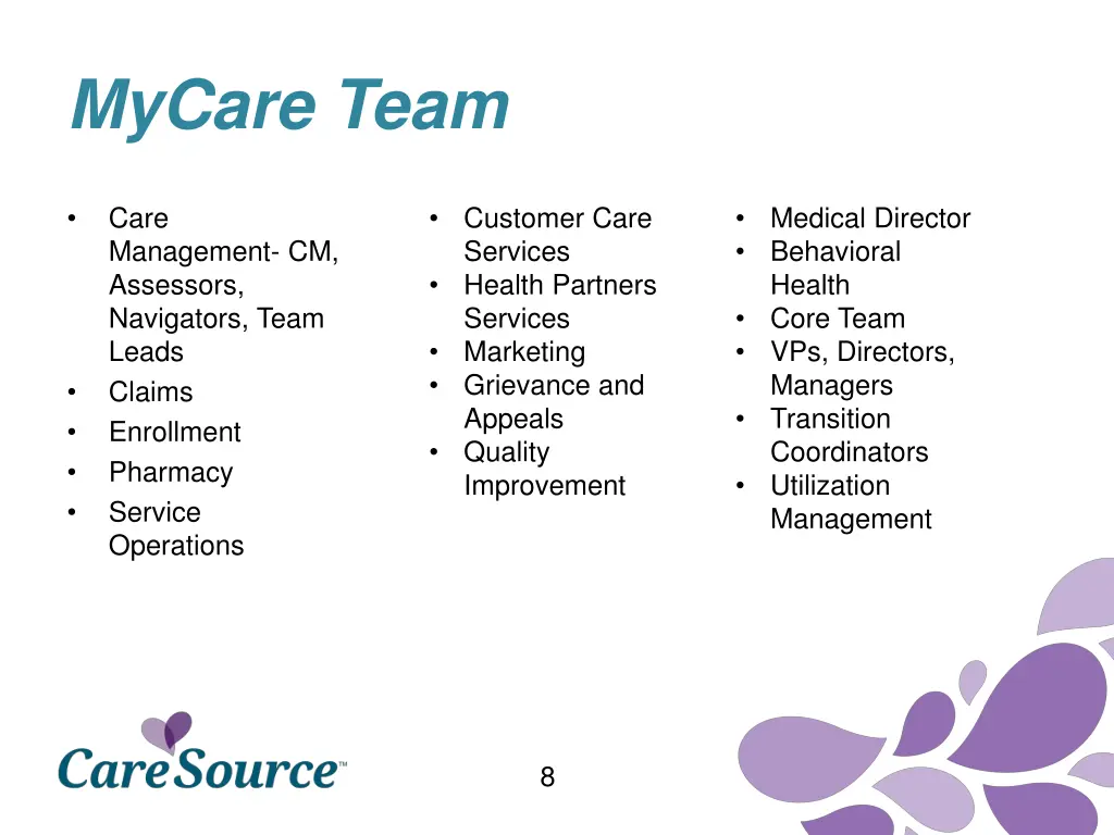 mycare team