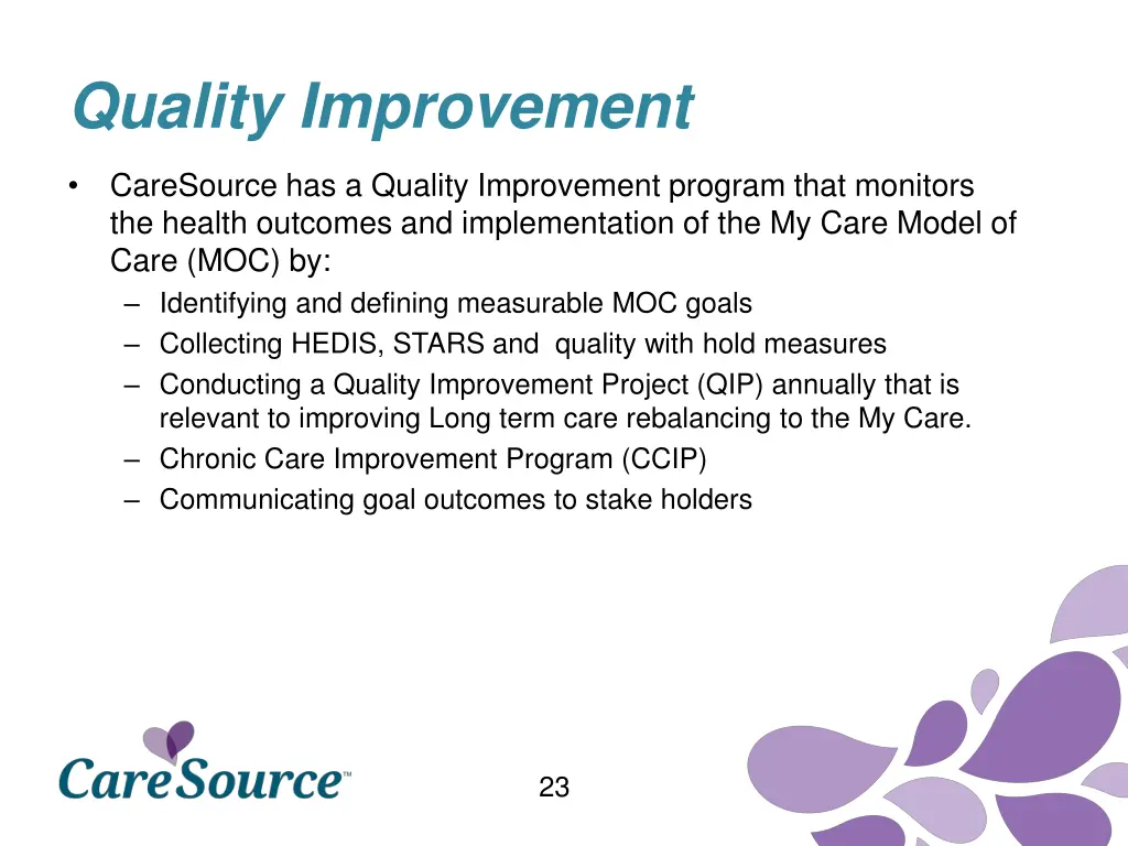 quality improvement
