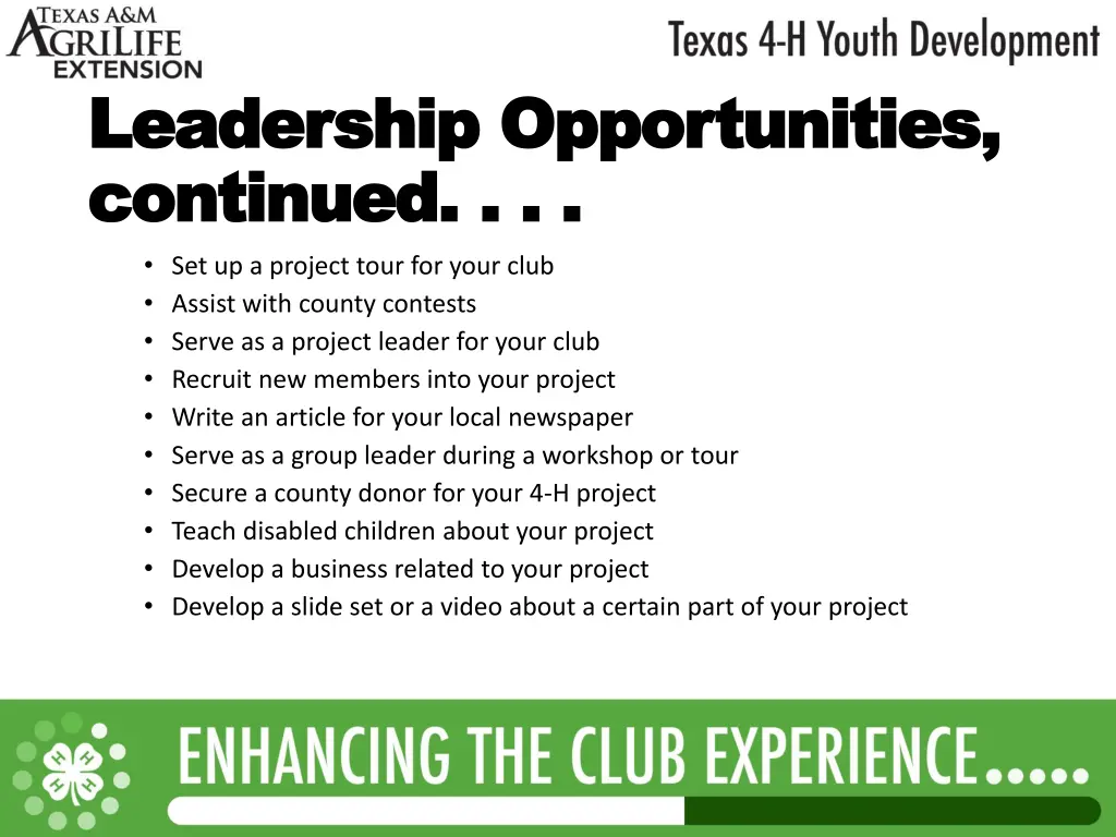 leadership opportunities leadership opportunities 1