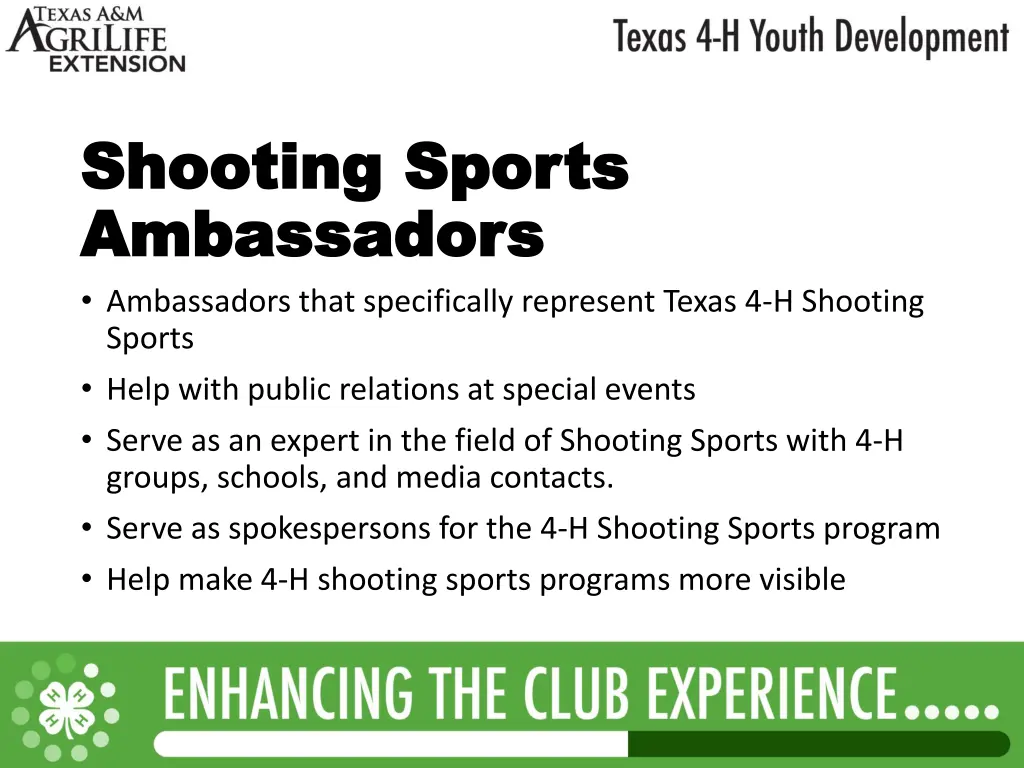 shooting sports shooting sports ambassadors