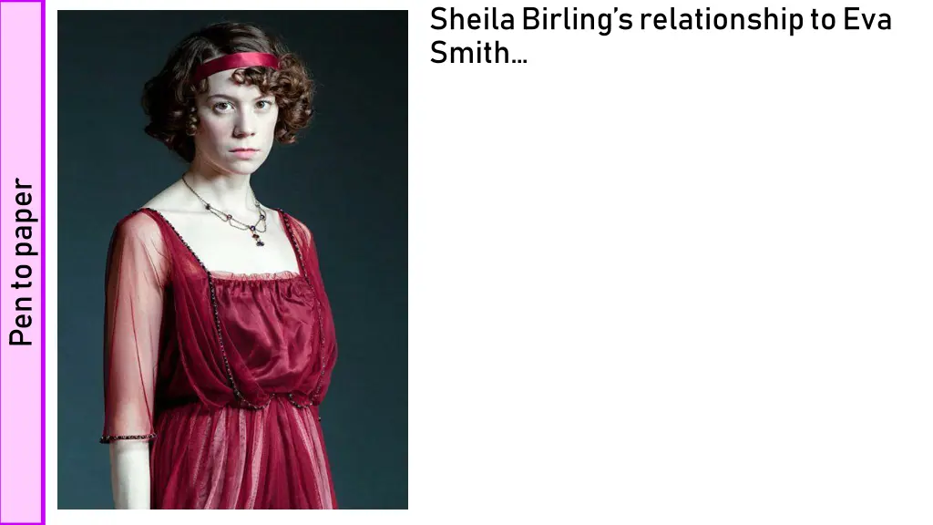 sheila birling s relationship to eva smith