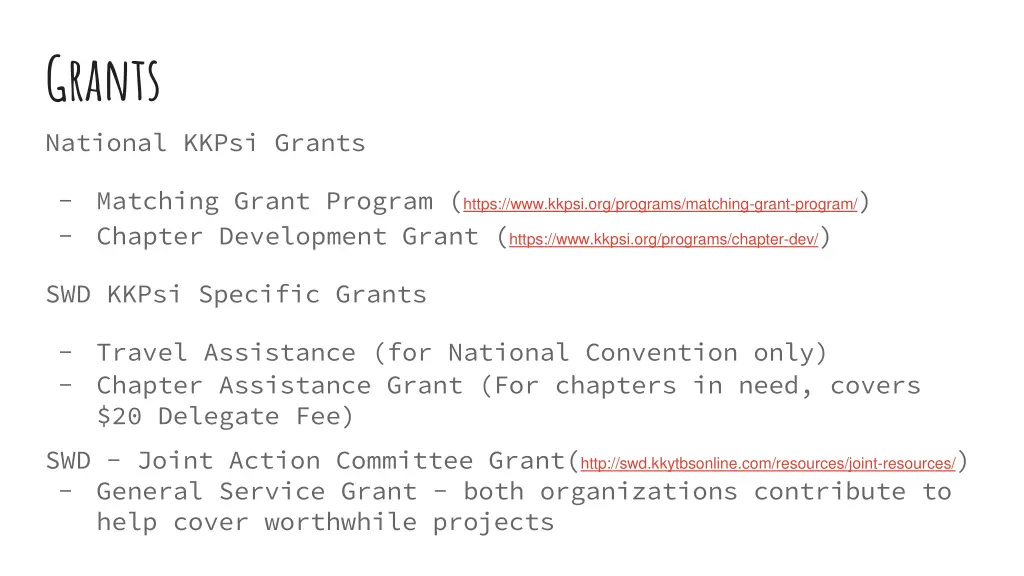 grants