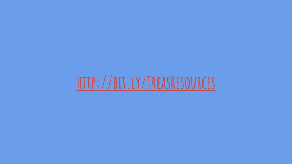 http bit ly treasresources