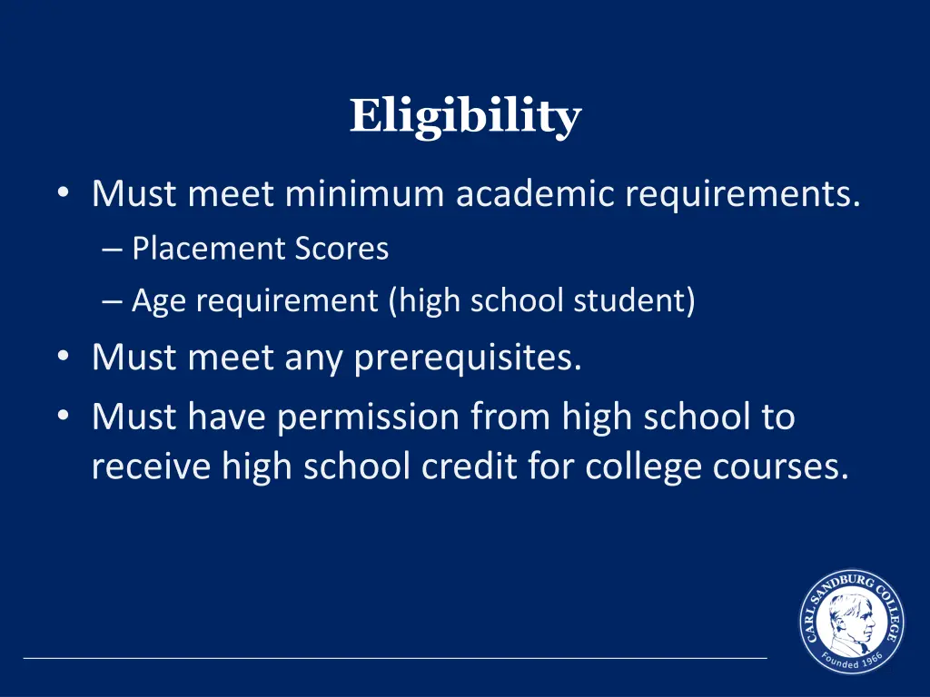 eligibility