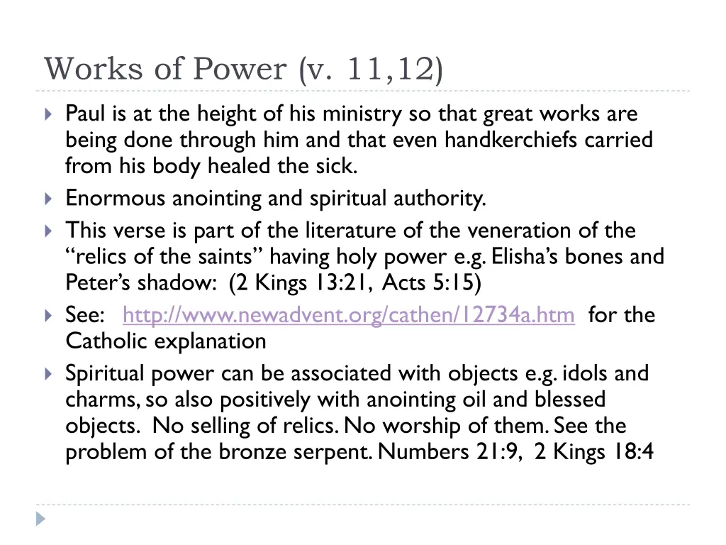 works of power v 11 12