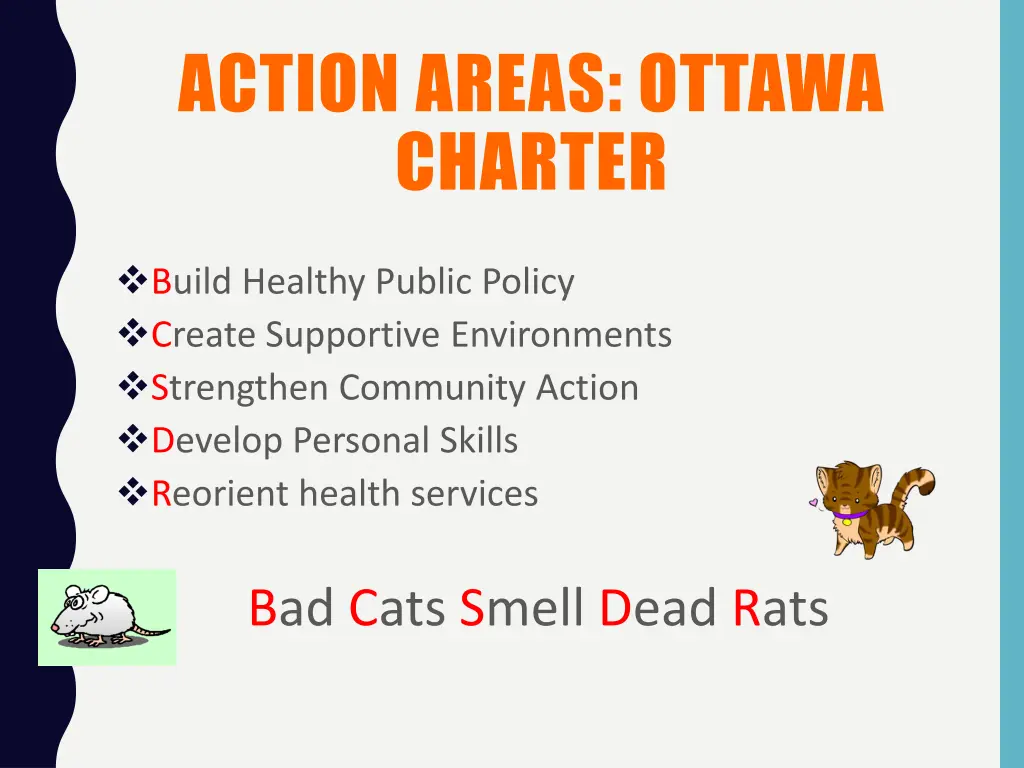 action areas ottawa charter