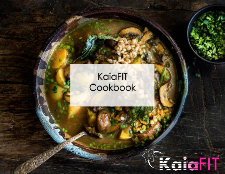 kaiafit cookbook