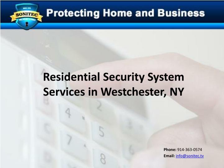 residential security system services