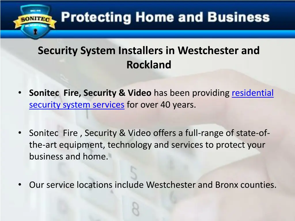 security system installers in westchester
