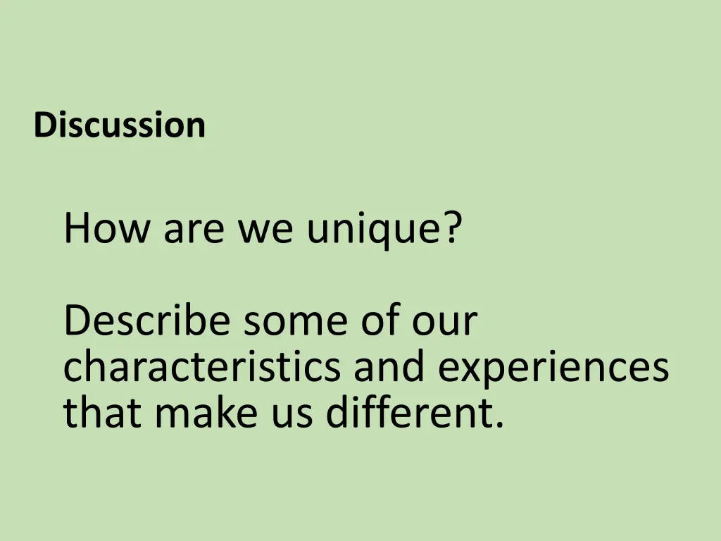 discussion