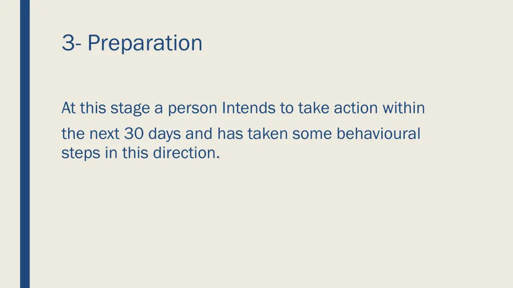 3 preparation
