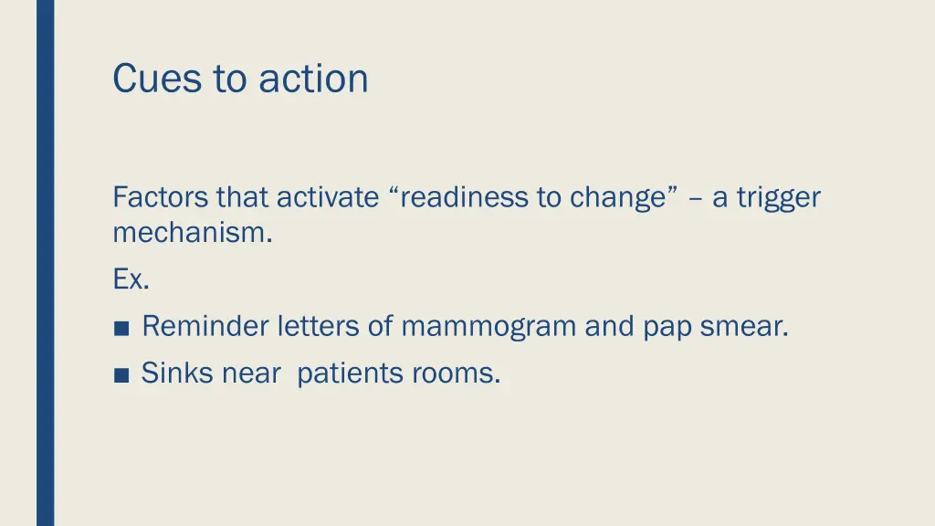 cues to action