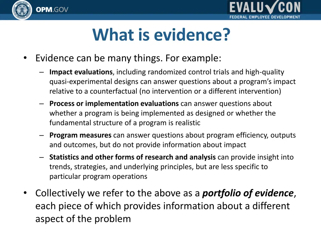 what is evidence
