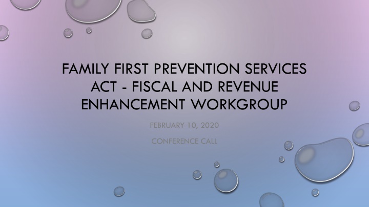 family first prevention services act fiscal