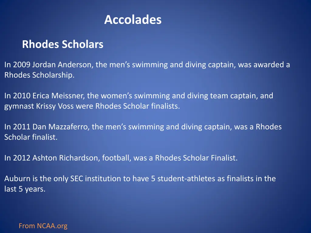 accolades