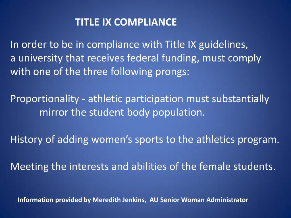 title ix compliance