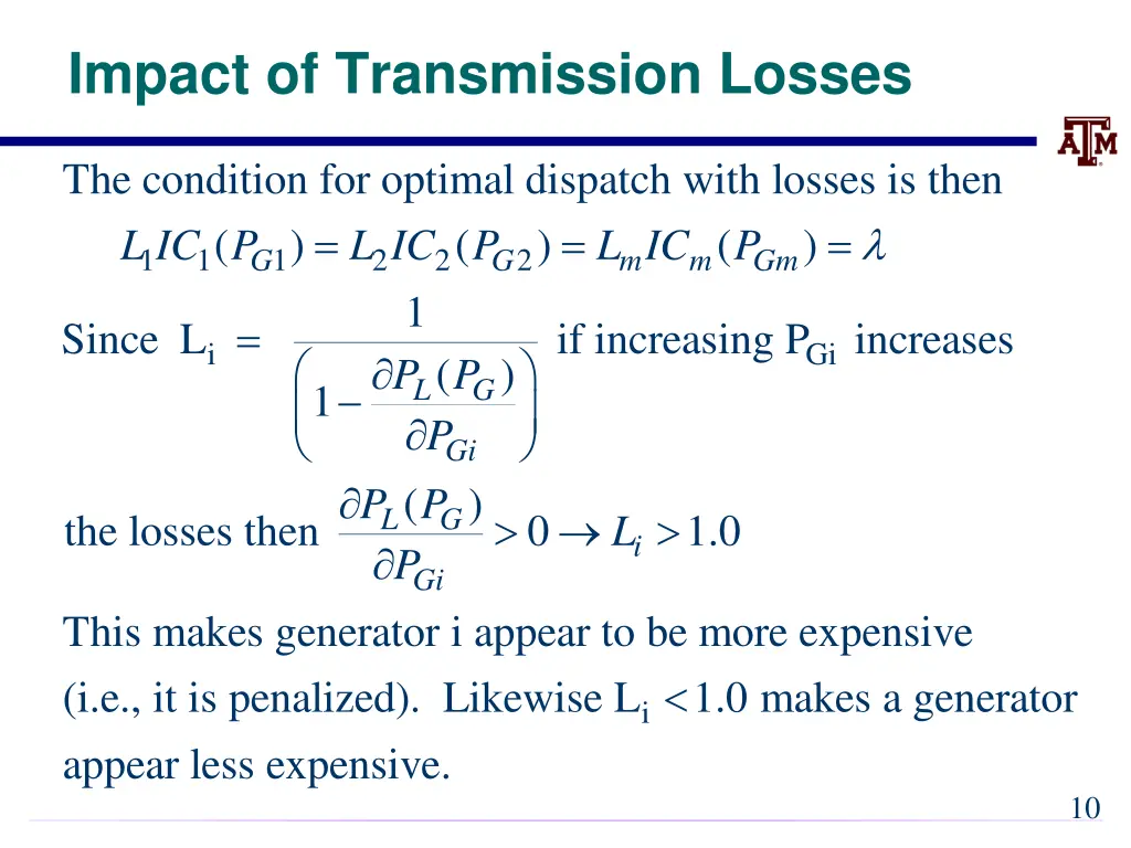 impact of transmission losses 2