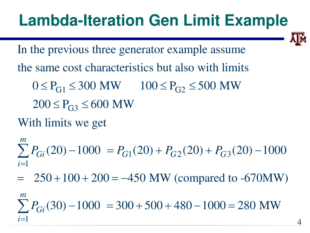 lambda iteration gen limit example