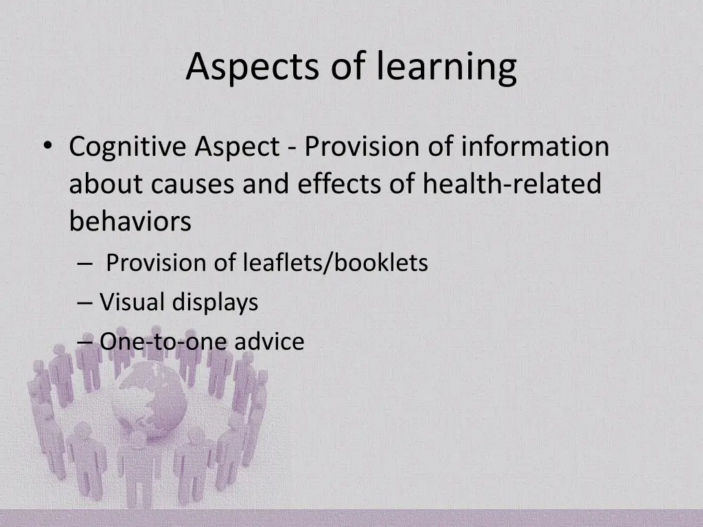 aspects of learning