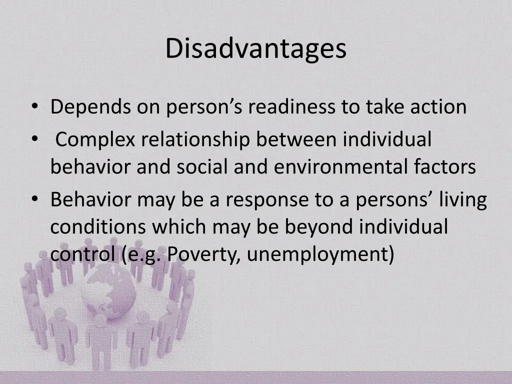 disadvantages 1