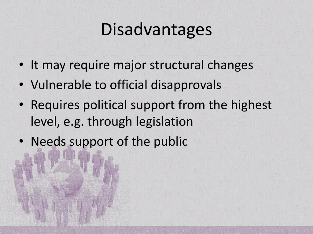 disadvantages 4