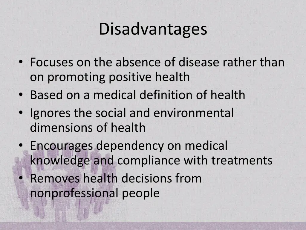 disadvantages
